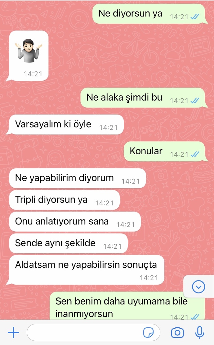3 senedir beraberiz sevgilimle daha dün tartıstık erkenden yatıyorum diye 8-9 gibi bana gücenmedigini dusunuyorum bi bakar mısınız?