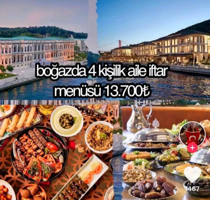 İftar yemeğine 1.400 TL verir miydiniz?