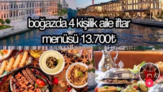 İftar yemeğine 1.400 TL verir miydiniz?