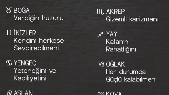 Burcuna göre senin en çok neyini kıskanıyorlar?
