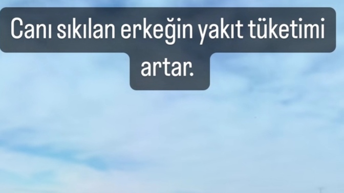 "Canı sıkılan erkeğin, yakıt tüketimi artar." ne demek sizce?