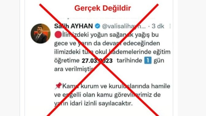 Urfa Valisi adına açılan mavi tikli sahte hesaptan okullar tatil paylaşımı yapıldı. Twitter'ın ücretli mavi tiki kaldırılmalı mı?