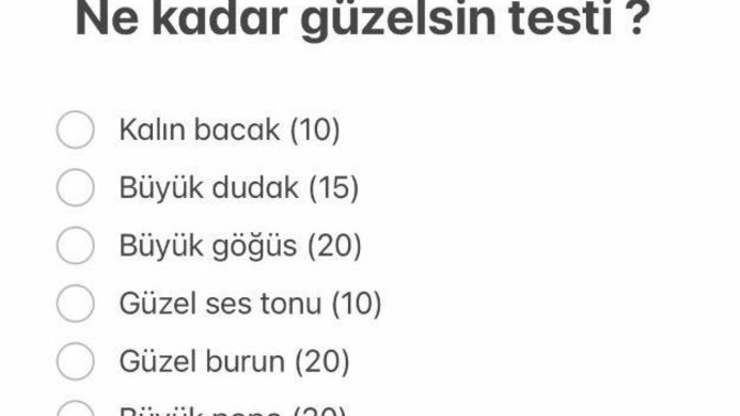 Güzel misiniz? Ne kadar güzelsiniz?