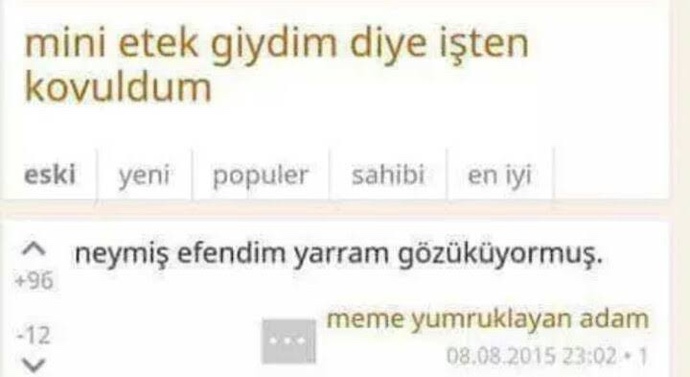 Patronum mini etek giyiyorum diye işten çıkardı, böyle bir şeye hakkı var mı?