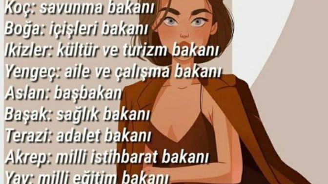 Burçlar bakan olursa hangi bakan olurdu =) ?