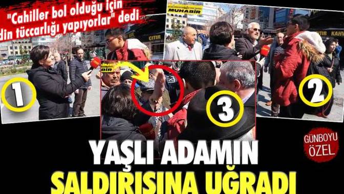 Sokak röportajında "Din tüccarlığı yapıyorlar" diyen gencin üzerine yürüdüler. Nasıl insanlar bunlar?