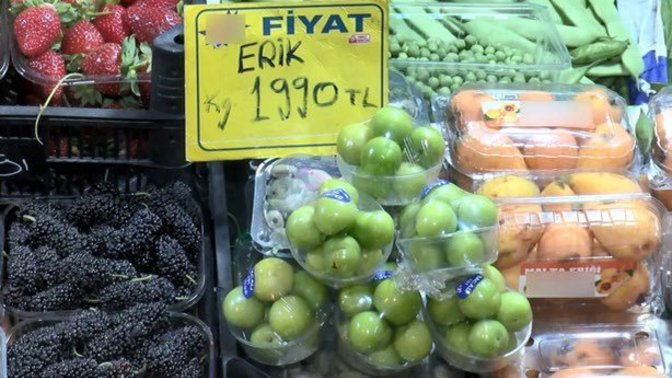Eriğin fiyatı 1.990 tl, erik yemeyi özledin mi?