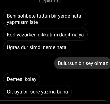 Kabalık eden o değil mi?