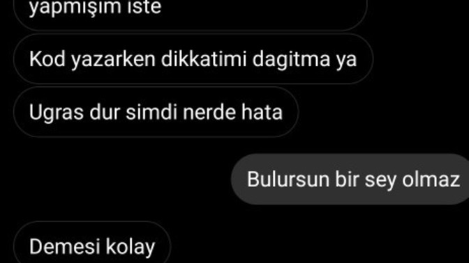Kabalık eden o değil mi?