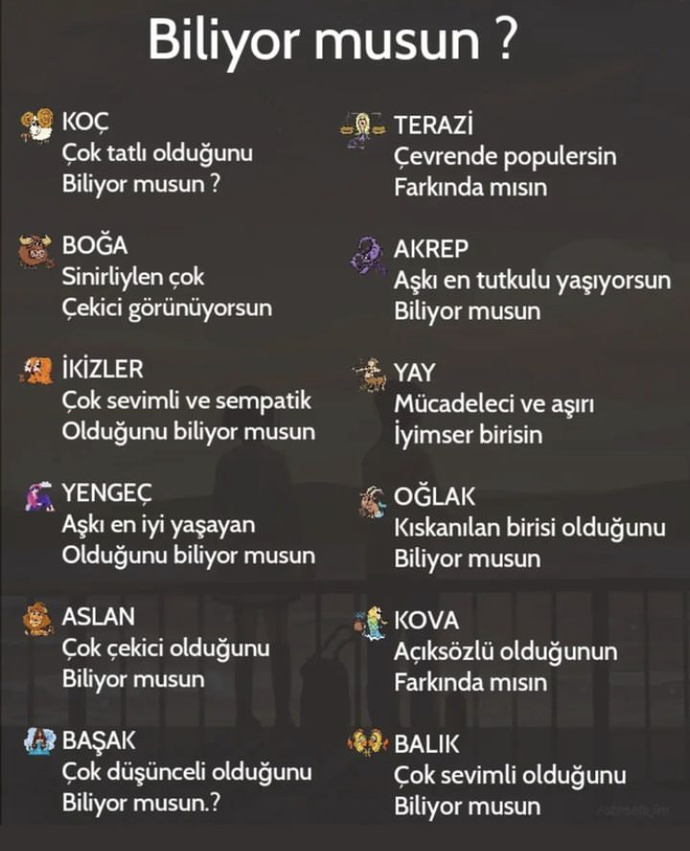 Burçlarınız hakkında bunları biliyor musunuz?