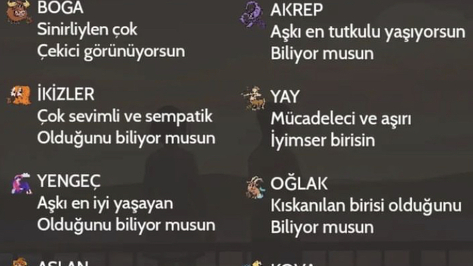 Burçlarınız hakkında bunları biliyor musunuz?