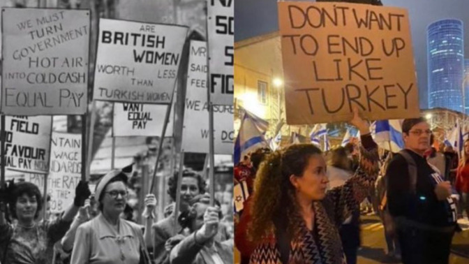 İngiltere ve İsrail'de farklı yıllarda açılan pankartlar çok konuşuluyor. Türkiye'de kadın hakları yeterli mi?