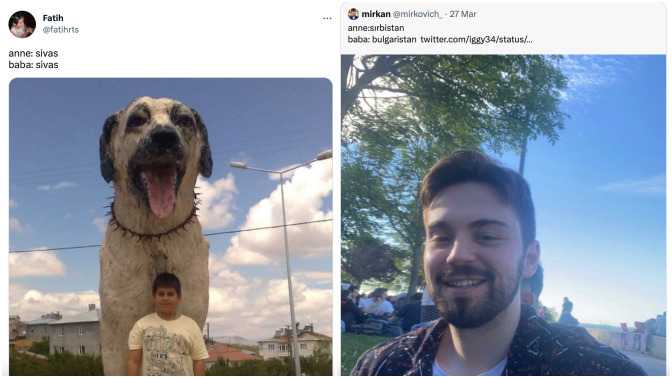 Anne ve babalarının memleketini yazarak fotoğraflarını paylaşan kişilerin tweetleri akım oldu. Senin annen ve baban nereli?