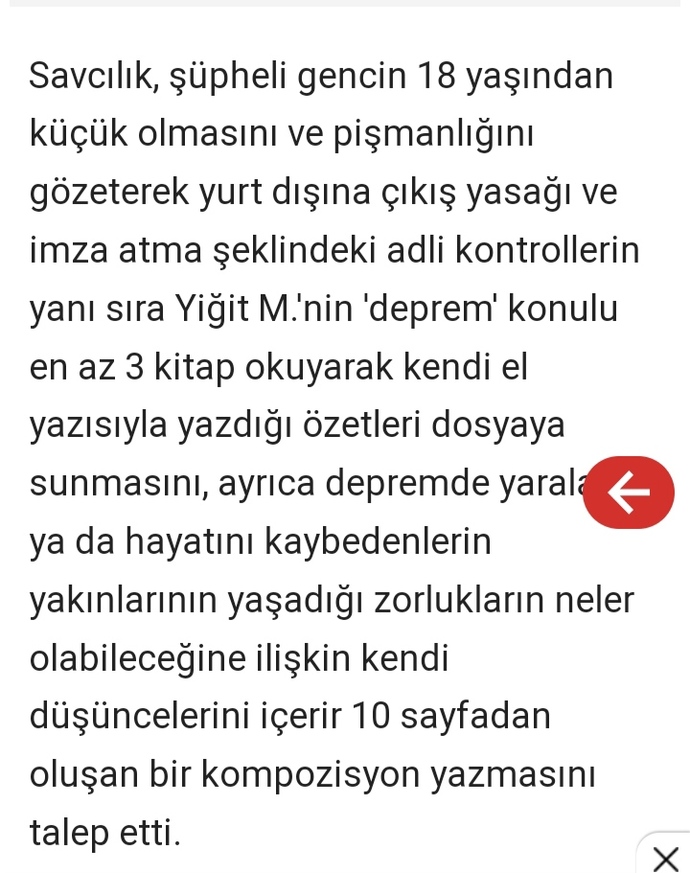 Savcılık, depremzedelere geberin diyen 14 yaşındaki çocuğun 10 sayfalık kompozisyon yazmasına karar verdi. Sizce nasıl bir karar olmuş?