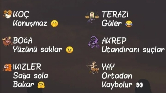 Burçlar utandığında ne hale geliyor?