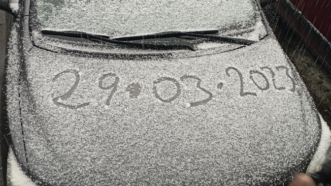 Kar yağmaya başladı😀🥶 Sizin orada yağıyor mu?