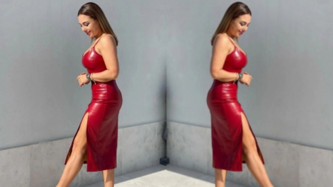 Bu elbise düğünde giymek için uygun mu? Düğünde deri elbise fazla mı dikkat çeker?