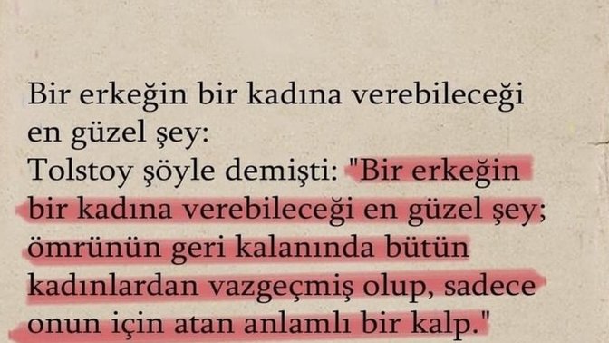 Bir erkeğin bir kadına verebileceği en güzel şey nedir?