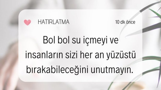 Her gün size düzenli olarak neyin hatırlatılmasını istersiniz?