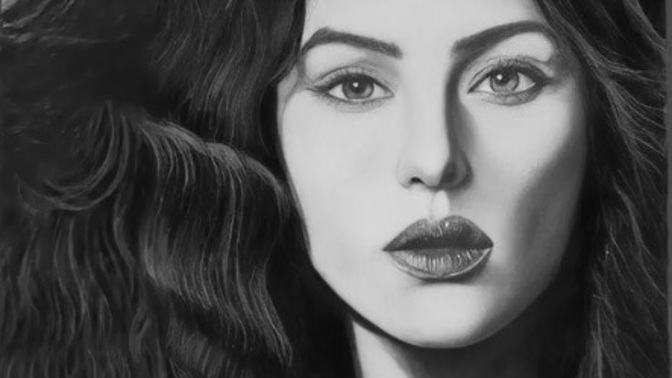 Monica Bellucci çizimim nasıl olmuş, beğendiniz mi?