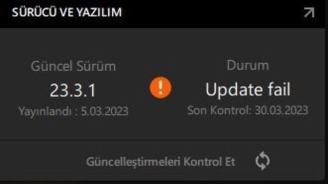 Amd güncelleme?