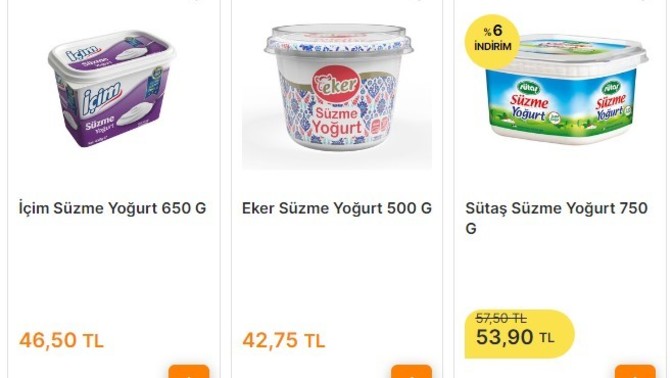 Süzme yoğurdun 50₺ olması normal mi?