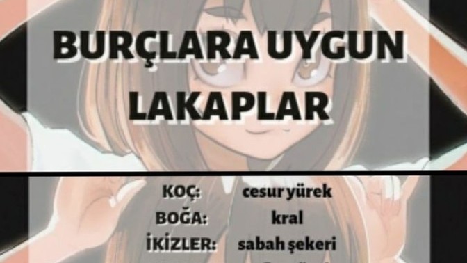 Burcuna göre sana uygun lakap hangisi?