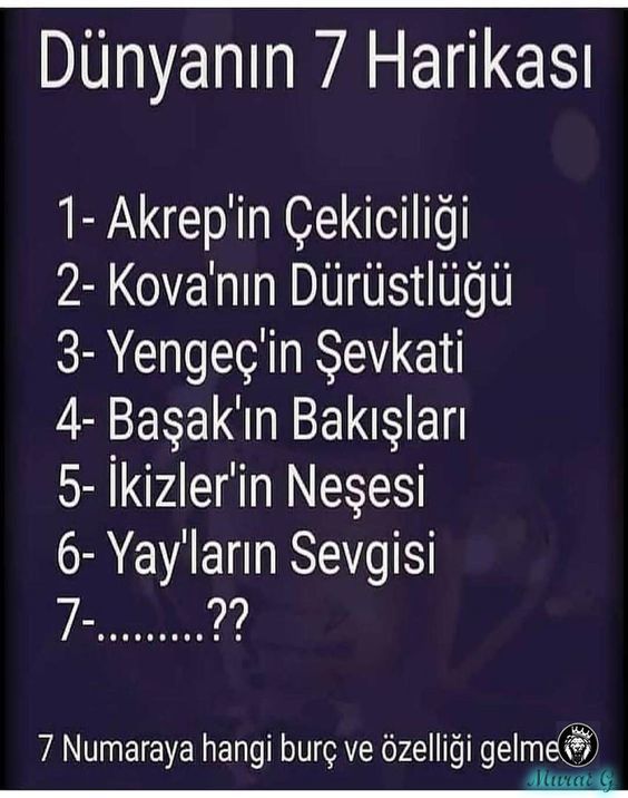 Hangi burç Dünyanın 7 harikası arasına girer?