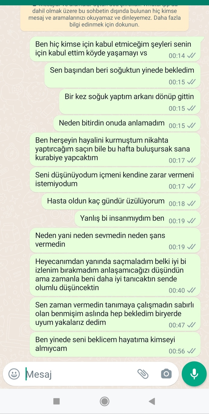 Bi kız size böyle mesaj atsa ne yaparsınız?