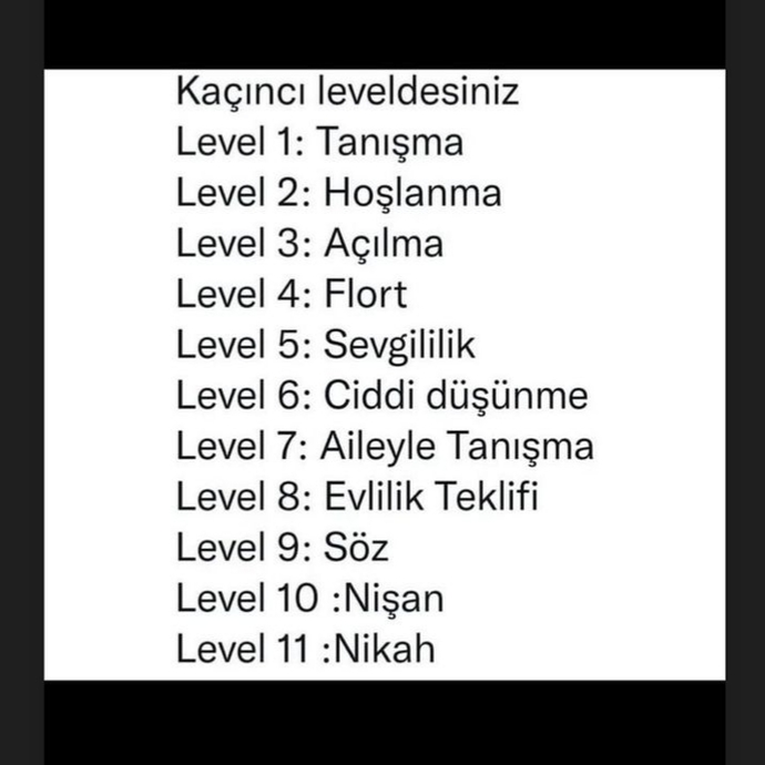 İlişkilerinizde en fazla kaçıncı seviyeye gelebildiniz?