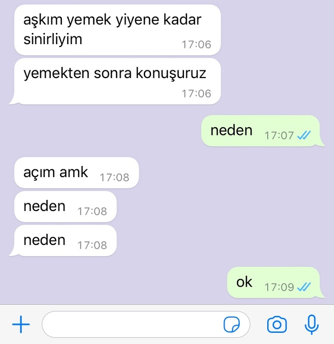 Sırf oruçlu olduğu için sevgilimin bana böyle konuşması normal mi?