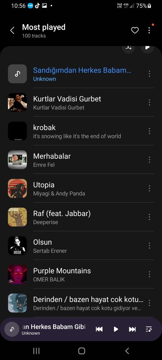 En son hangi müziği dinlediniz?