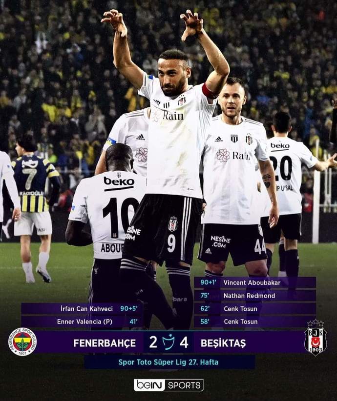 Beşiktaş-Fenerbahçe maçı 4-2 bitti! İzlediniz mi?