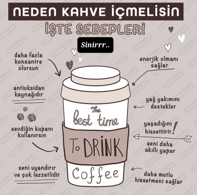 Senin kahve içme sebebin nedir?