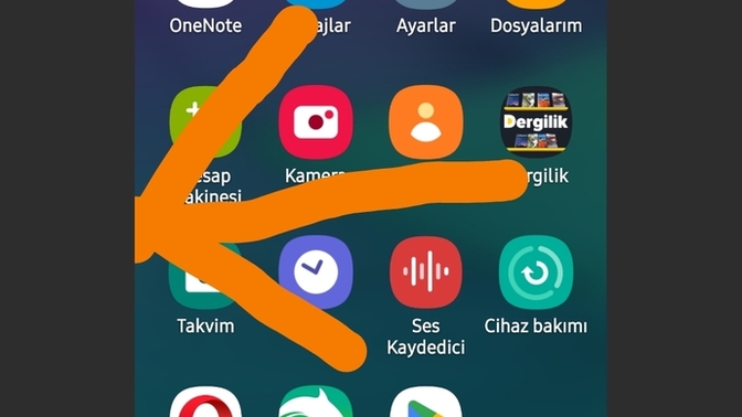 Lütfen bana yardım edin android? ana ekran sağa kaymıyor :'( nasıl yapabilirim " resimli "?