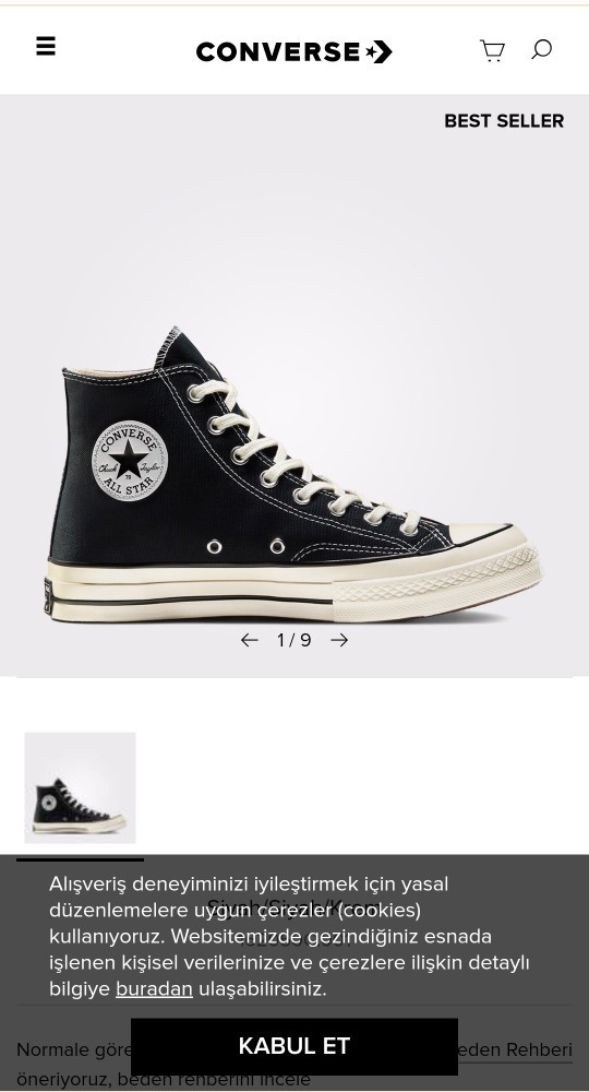 Sizce Converse kısa mı tatlı? uzun mu?