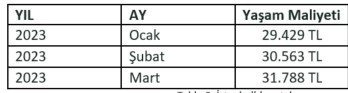 4 kişilik bir ailenin İstanbulda aylık yaşam maliyeti 31.788 lira. Maaşınız bu maliyeti karşılayabiliyor mu?