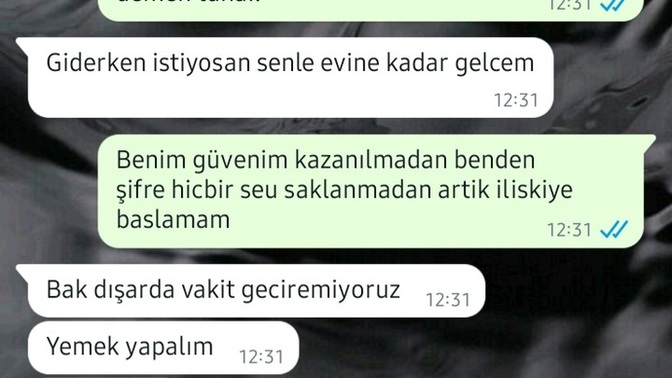 Hatası oldu ayrıldım şimdi de eve gel vakit geçirelim diyor kullanmak mı istiyor?