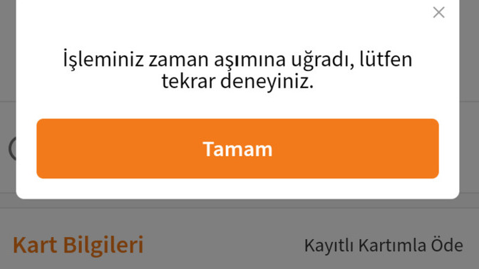 Trendyol'da alışveriş yaparken "zaman aşımına uğradı" hatası veriyor. Nasıl düzelir?