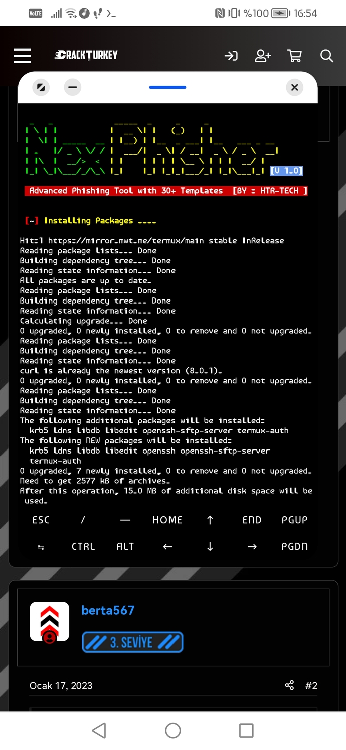 Termux kullanmayı bilen var mı?