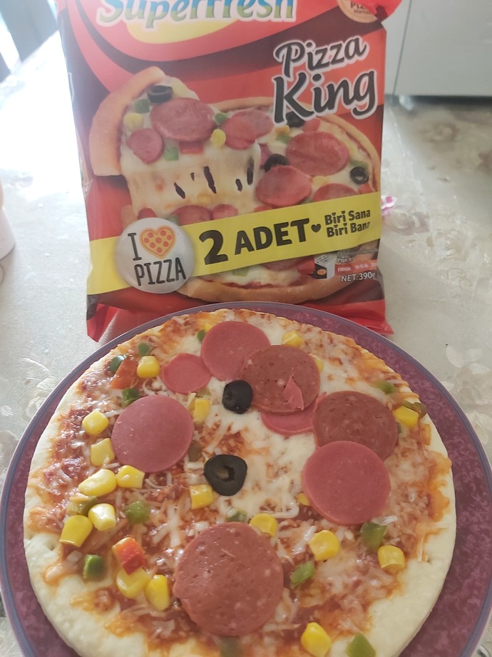 Yaptığım pizza güzel olmuş mu?