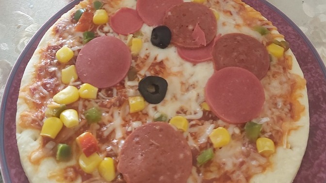 Yaptığım pizza güzel olmuş mu?