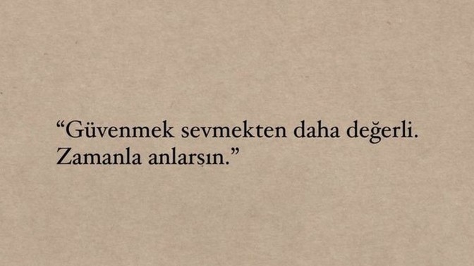 Değerli olan aşk mı yoksa güven mi?