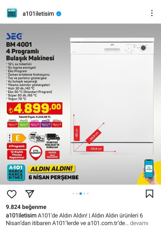 Nişanlıyım ve bulaşık Makinesi alıcam kafam çok karışık?