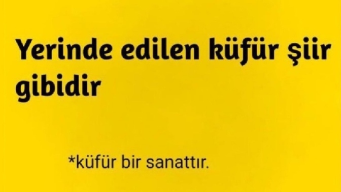 Hiç şiir gibi bir küfür ettiniz mi?