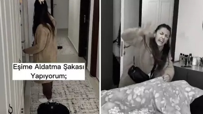 Eşine, aldatma şakası yaptı, sosyal medya ikiye bölündü. Aldatmanın şakası olur mu?