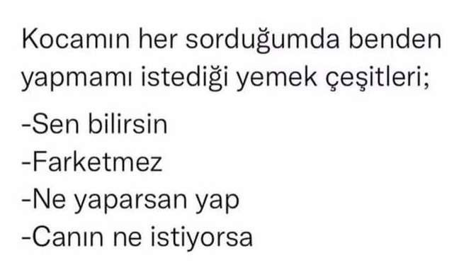 Sizin bunların dışında verdiğiniz cevap var mı 😁?