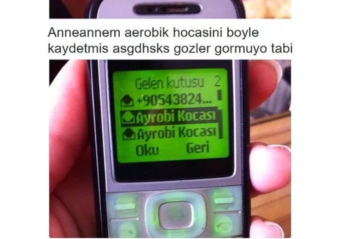 Hoşlandığınız kişiyi rehberinize nasıl kaydedersiniz/kaydettiniz?