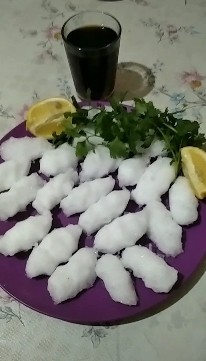Kardan çiğ köfte yaptım nasıl olmuş sizce?