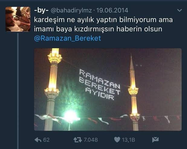 "Ramazan ayı .. olmadan asla olmaz" adlı boşluğu dolduracak olsanız bu ne olurdu?